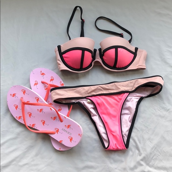 Victoria's Secret Other - ❌SOLD ❌Pink Victoria’s Secret Two Piece Bikini ☀️